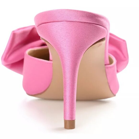 Journee Collection Tiarra Bow Heels Women's Size 7 NIB - Picture 3 of 3